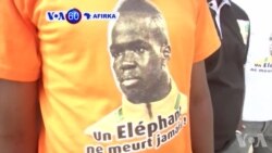 VOA60 AFIRKA: A Abidjan Daruruwan Masoya Sun Taru a Filin Jirgin Saman Abidjan Don Tarbon Gawar , Chieck Tote