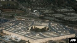 FILE - The Pentagon in Arlington, Virginia, outside Washington, D.C., is seen in an aerial photograph, April 23, 2015.