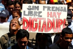 Suman los reclamos por el respeto a la libertad de prensa en Venezuela. [Fotografía de Archivo/Febrero 11 de 2014]