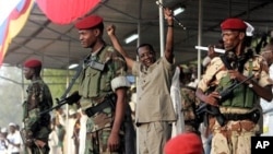 Le président tchadien Idriss Deby lors de la campagne électorale en 2011 à N'djamena. 