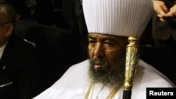 Ethiopian Orthodox Church patriarch Abune Paulos attends the opening ceremony of the first Forum of the Alliance of Civilizations in Madrid, January 15, 2008. 