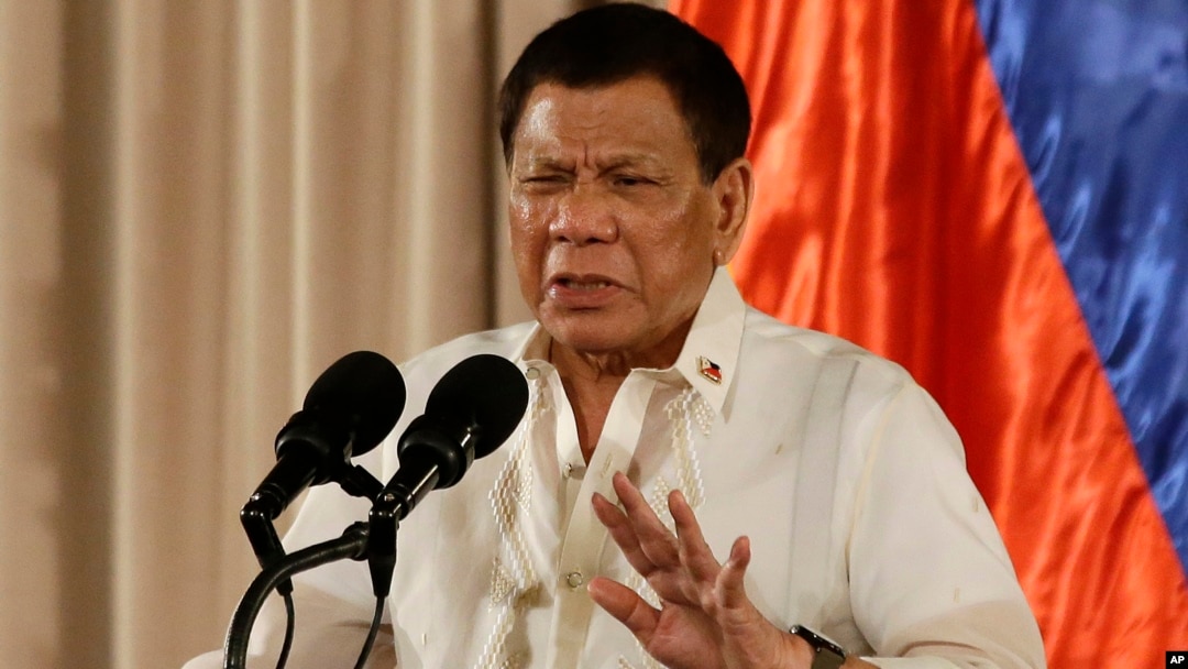 Tổng thống Philippines Rodrigo Duterte.