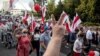 Hundreds in Poland's Bialystok Join Anti-Lukashenko Rallies