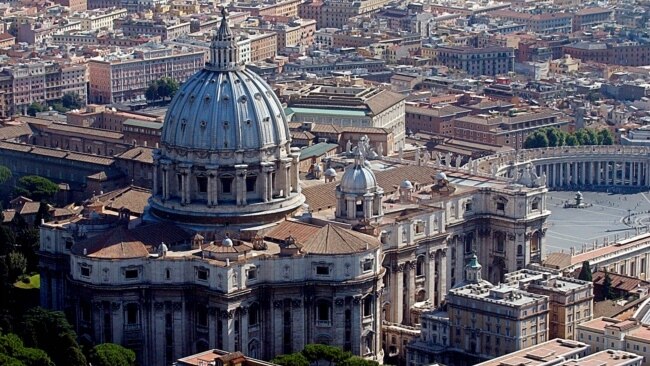 资料照：梵蒂冈圣彼得大教堂鸟瞰