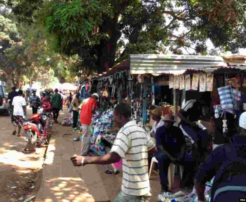 Le marché central de Bangui