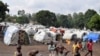  Des enfants dans un camp de fortune pour personnes déplacées à Bunia, province de l'Ituri, dans l'est de la République démocratique du Congo, le 25 juin 2019.