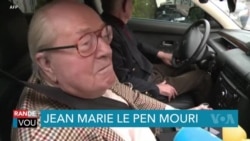 Lidè Ekstrèm Dwat Franse Jean-Marie Le Pen Mouri