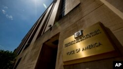 Gedung kantor Voice of America di Washington D.C., 15 Juni 2020.(Foto: Andrew Harnik/AP)