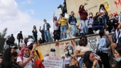 Anti-government protests in Bogota, on May 6, 2021.