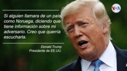 Trump: "escucharía" información de gobiernos extranjeros de mis adversarios