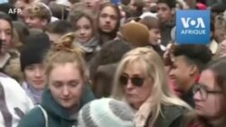 Greta Thunberg participe à une marche pour le climat en Suisse