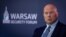 Посол США при НАТО Метью Вітакер під час Варшавського безпекового форуму у Польщі 12 жовтня 2026 року. Фото: Wojtek RADWANSKI/ AFP