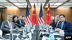 美国国务卿卢比奥在马尼拉举行的东盟外长会议期间，与中国外交部长王毅举行双边会晤。(2026年7月22日)