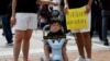 Families Participate in Hong Kong Protests  