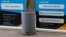 FILE - Prompts on how to use Amazon's Alexa are seen in an Amazon "experience center" in Vallejo, California, May 8, 2018. In an effort to counter possible sexist stereotypes, a team created a voice nicknamed Q that is designed to be perceived as neither male or female.