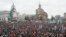 FILE - Supporters of EU integration are seen at a rally at Independence Square in central Kyiv, December 8, 2013.