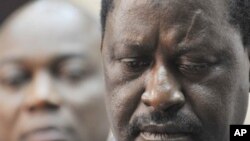 Mwakilishi wa umoja wa Afrika na waziri mkuu wa Kenya Raila Odinga.