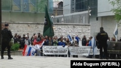 Arhiv - Borački protesti pred Parlamentom FBiH u Sarajevu