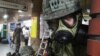 South Korean army soldiers take part in a South Korea-U.S. joint military exercise at a subway station in Seoul, August 20, 2013.