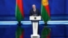 Президент Беларуси Александр Лукашенко выступает с ежегодным обращением к парламенту, правительству и нации в Минске, Беларусь, 31 марта 2023 года