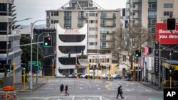 Suasana di Auckland, Selandia Baru di tengah lockdown pandemi COVID-19, 27 Agustus 2021. (Michael Craig/NZ Herald via AP)