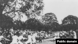 The Tug-of-War event, 1900 Paris Olympics