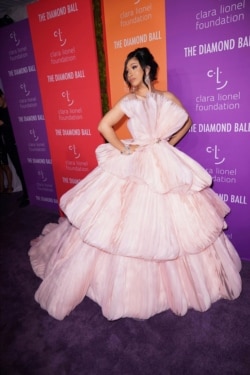 Cardi B at Rihanna's fifth annual Diamond Ball at Cipriani Wall Street in New York, Sept. 12, 2019.