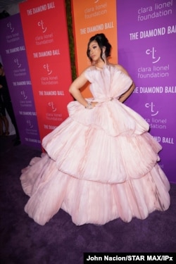 Cardi B at Rihanna's fifth annual Diamond Ball at Cipriani Wall Street in New York, Sept. 12, 2019.