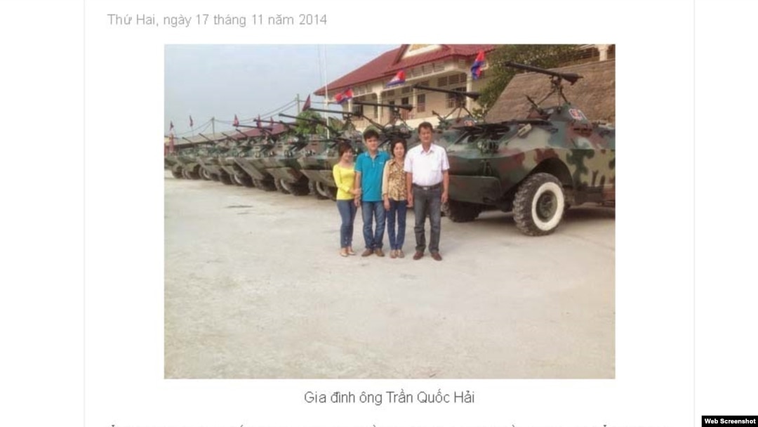 Tin của trang Diễn Đàn Thế Kỷ về ông 'Hai Lúa' Trần Quốc Hải.