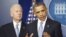 President Barack Obama delivers remarks next to Vice President Joe Biden (L) after the House of Representatives acted on legislation intended to avoid the "fiscal cliff" at the White House on Jan. 1, 2013. 