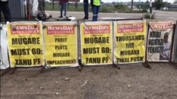 Zimbabwe Independent Newspapers Splash "Mugabe Must Go" Headlines