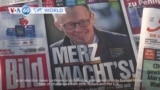 VOA60 World - German conservative opposition wins election, path to forming government uncertain