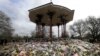 Floral tributes and candles placed at the bandstand on Clapham Common in London in honor of Sarah Everard. The slaying of Everard sent shockwaves across the U.K. because a Metropolitan Police officer is charged with her kidnapping and murder.