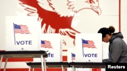 미국 중간선거가 열린 지난 2018년 11월 위스콘신주 매디슨의 투표소.