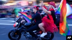 The start of the 45th Anniversary Sydney Gay and Lesbian Mardi Gras Parade in Oxford Street, Sydney, Australia, Feb. 25, 2023. The parade is one of the highlights of Sydney WorldPride 2023. 