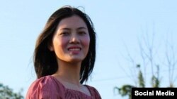 FILE - Rights activist Huynh Thuc Vy is seen in this undated photo from social media.