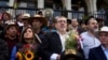 FILE PHOTO: March in support in democracy, in Guatemala City