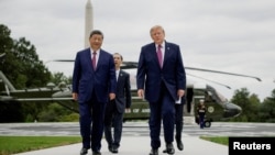 Президент США Дональд Трамп приймає у Білому домі лідера Китаю Сі Цзіньпіна, Вашингтон, 24 вересня 2026. 
