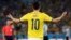James Rodríguez es el máximo goleador del Mundial, con cinco goles en cuatro juegos.