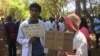 Protesting doctors in Zimbabwe ...