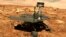 Archivo - En esta ilustración divulgada por NASA se ve la sonda Opportunity en la superficie de Marte.
