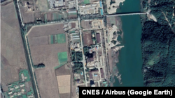 북한 영변의 핵 시설. 사진제공: CNES / Airbus (Google Earth).