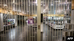 FILE - A view of a closed Senate cafeteria at the U.S. Capitol in Washington, Oct. 1, 2013.