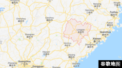 福建省龙岩市 (谷歌地图)