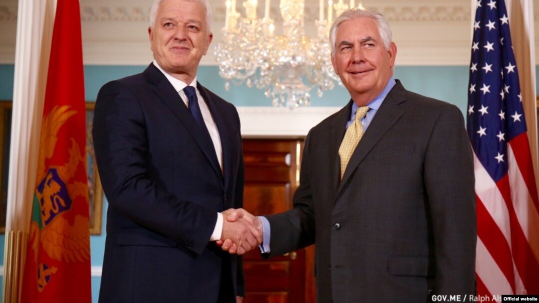 Crnogorski premijer Duško Marković i američki državni sekretar Reks Tilerson, 8.maj 2017