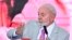 FILE — Brazil's President Luiz Inacio Lula da Silva speaks during a press conference for the presentation of the Program for the Democratization of Federal Property at the Planalto Palace in Brasilia, on February 26, 2024. 
