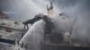 Sri Lanka Spots Oil Slick from Fire-Stricken Supertanker