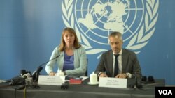 UN Special Rapporteur Rhona Smith at a conference in Phnom Penh, Cambodia, November 8, 2018. (Hul Reaksmey/VOA Khmer)