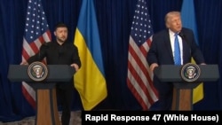 볼로디미르 젤렌스키 우크라이나 대통령과 도널드 트럼프 미국 대통령