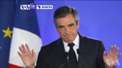 VOA60 DUNIYA: A Faransa Dan Takarar Da Ya Sha Kaye Francois Fillon Ya Bayyana A Gabannin Masu Bincike